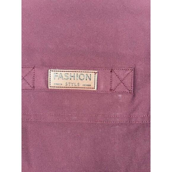 Men's Vest Fleece Lined Red Puffer Full Zip Snap Quilted Sz Small - Picture 7 of 8